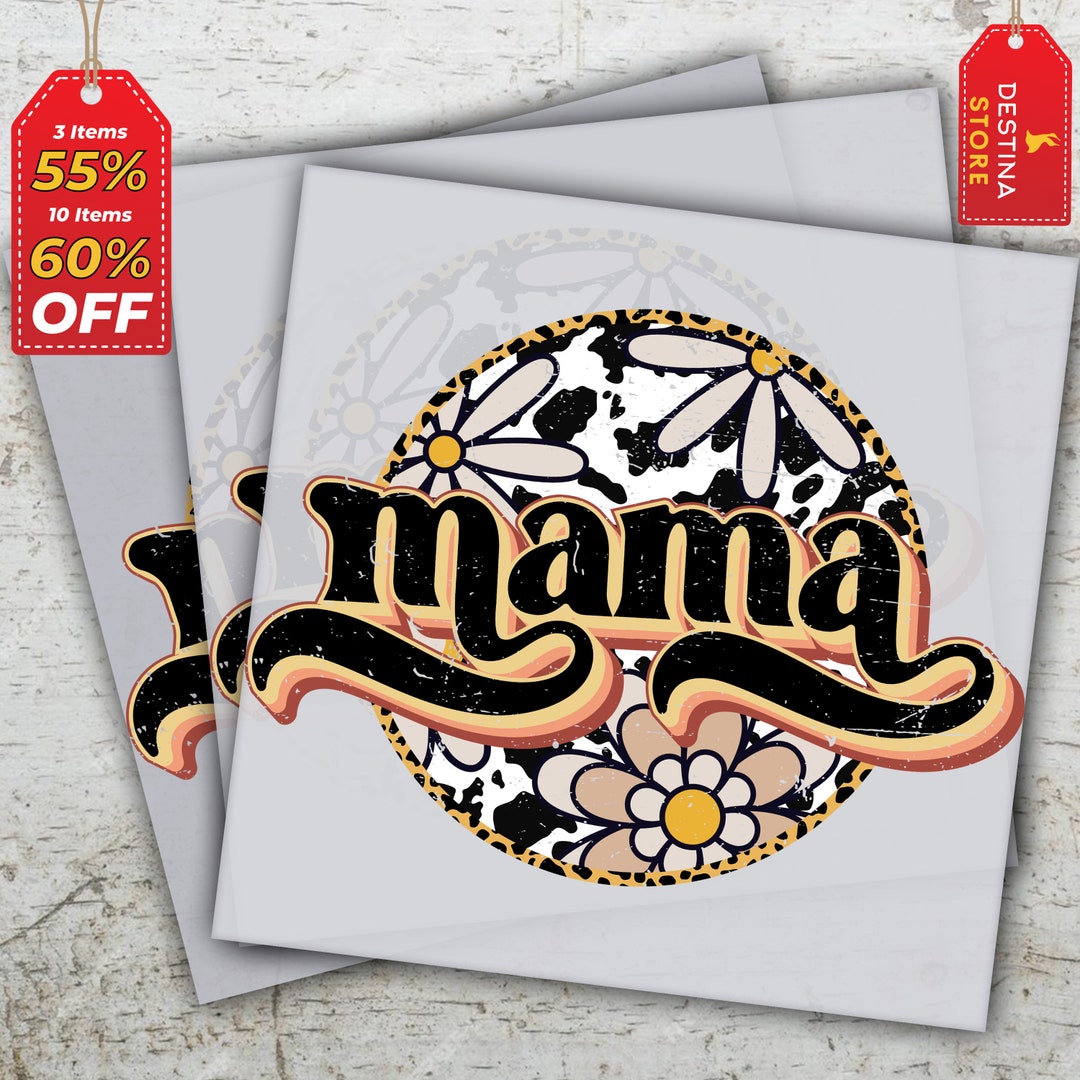 Retro Mama DTF Print, Ready to Press Heat Transfer - Etsy