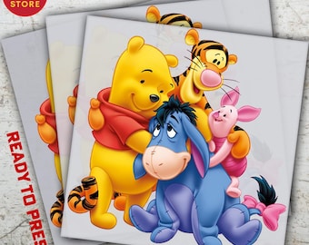 Winnie the Pooh DTF Transfer, Ready to Press Shirt, Tigger & Piglet