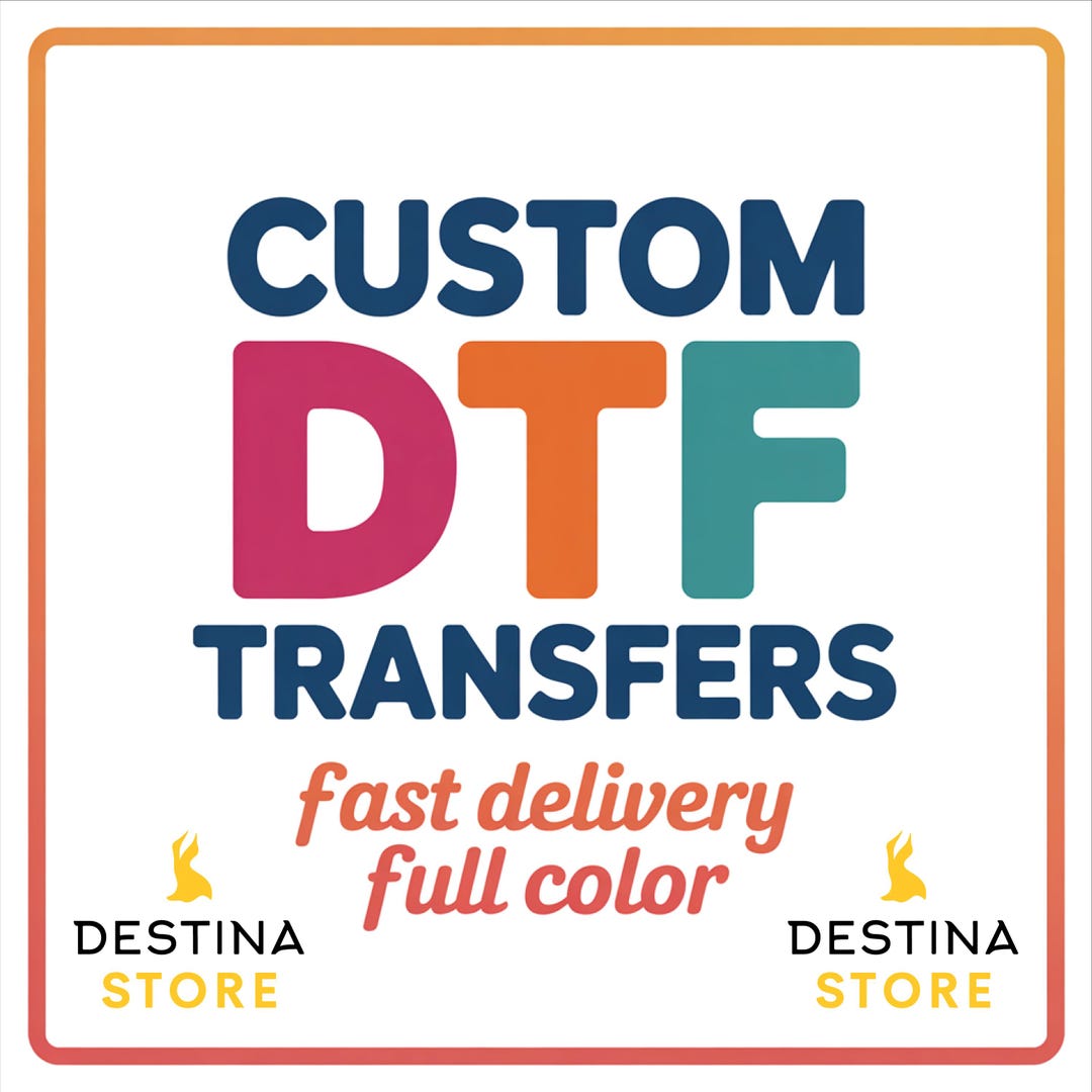 Custom DTF Transfers, Full Color Heat Transfer, Gang Sheet - Etsy