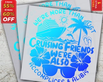 Cruising Friends DTF Transfer, Family Cruise 2024, Ready To Press