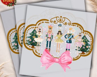 Christmas Nutcracker DTF Transfer, Holiday Bow Shirt Design