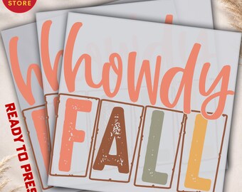 Howdy Fall DTF Transfer - Western Autumn Design