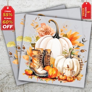 Retro Pumpkin Fall Autumn Ready to Press, Fall Coquette, Autumn, Trendy Fall, Thanksgiving, Autumn Sublimation Design DTF Transfers