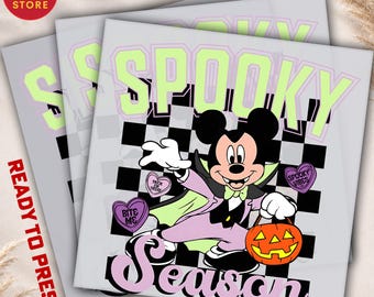 Spooky Season DTF Transfer - Mickey Halloween Design