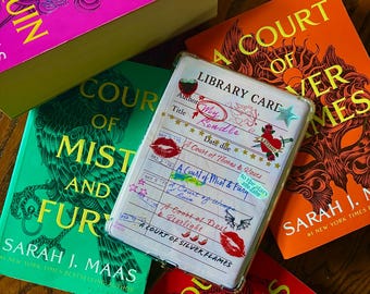 ACOTAR printable kindle insert. downloadable kindle decor. ACOMAF ACOSF kindle insert. Ereader insert