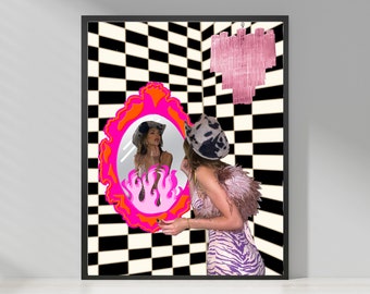 Kendall Black and White Bathroom Printable Wall Art. Kardashian Digital Download. Jenner Printable Decor.