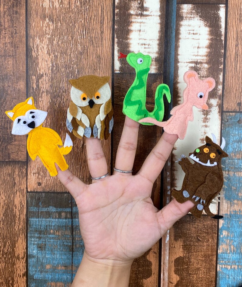 The Gruffalo Finger Puppets Etsy