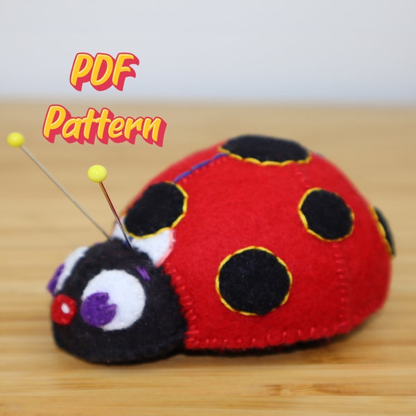 Ladybird Pincushion PDF Pattern