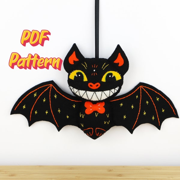 Halloween Bat Decoration PDF Pattern