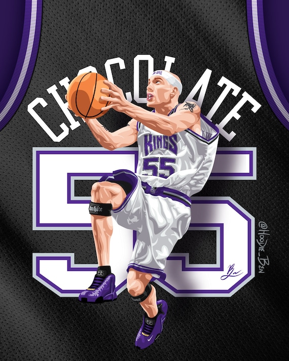 Jason Williams White Chocolate Sacramento Kings NBA Action Poster -  Costacos 1999