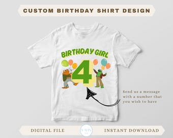 Custom Number Frog and Toad Birthday Girl Shirt Printable Frog Birthday Party Iron On, Transfer for Sublimation birthday Party Decor