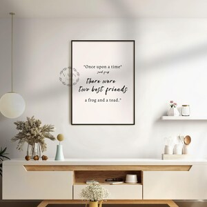 Frog and Toad Kids wall Decor Poster to decorate their rooms with a story time book character poster