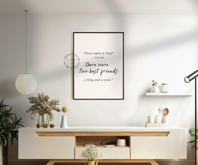 Frog and Toad Kids wall Decor Poster to decorate their rooms with a story time book character poster