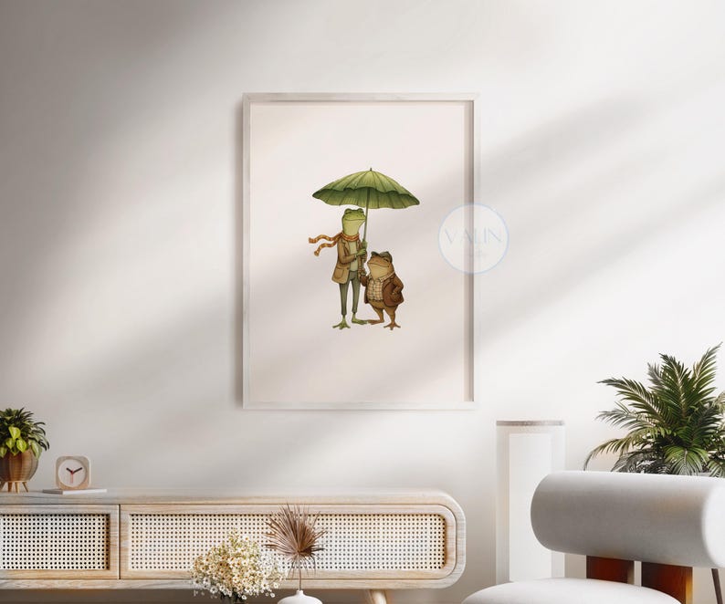 Frog and Toad Kids wall Decor Poster to decorate their rooms with a story time book character poster
