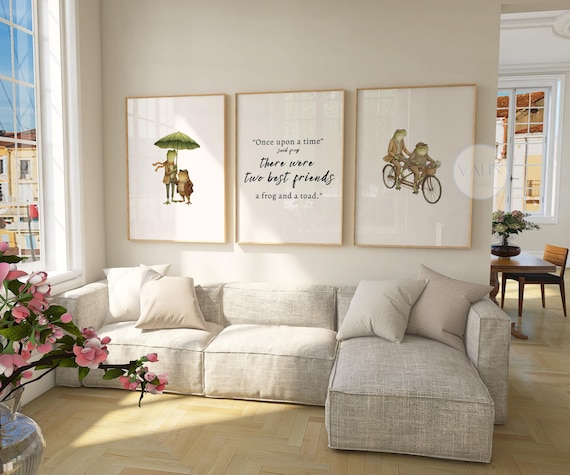 Frog and Toad Book Poster Set: Kids Room Decor (Digital Download)