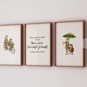 Frog and Toad Kids wall Decor Poster to decorate their rooms with a story time book character poster