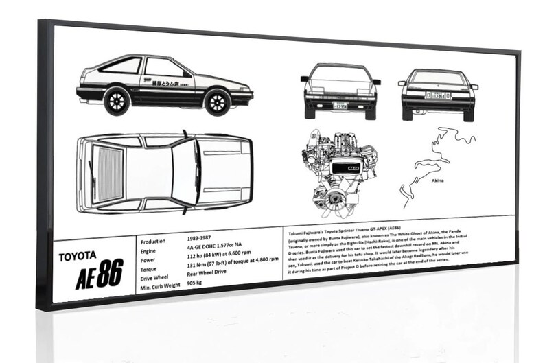 Toyota ae86 blueprint