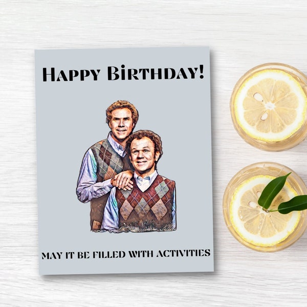 PRINTABLE STEP BROTHER  Birthday Card, Pdf Funny greeting card, Printable Funny Birthday Card, Birthday Humor, Funny Bday Card