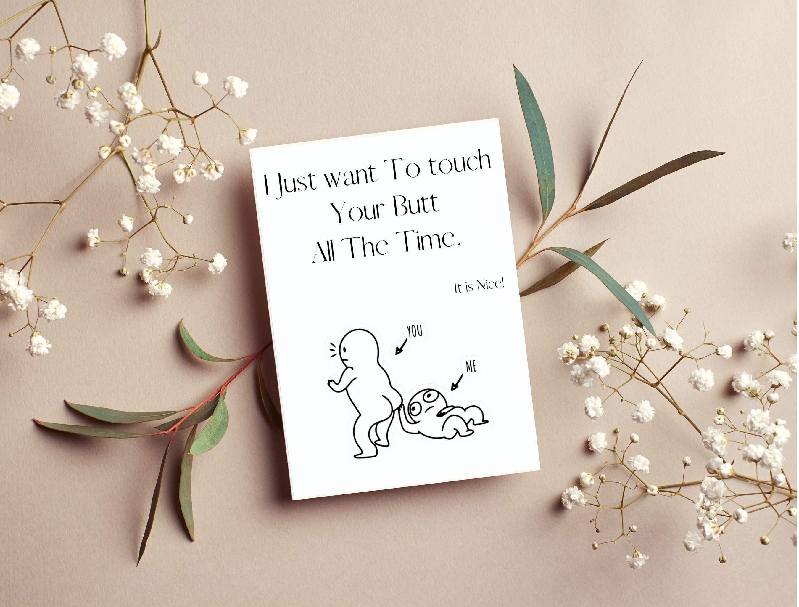 Naughty Butt Card photo