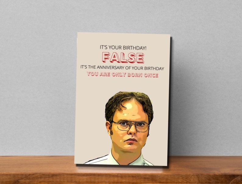 PRINTABLE DWIGHT CARD, Printable Dwight Card, the Office, Pdf Funny ...
