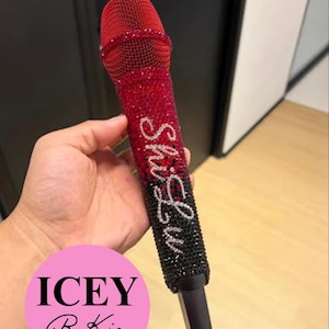 Custom Ombre Bedazzled Microphone