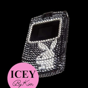 Bedazzled Bling Flip Phone- PROP Only- Rhinestone 2000s Y2K Phone