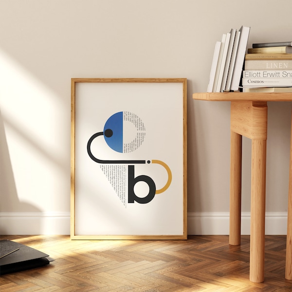 Letter B Poster - Etsy
