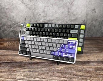 Custom Mechanical Keyboard Display Stand | Single & Dual Holder | Precision Laser-Cut Acrylic, Decorative Washers