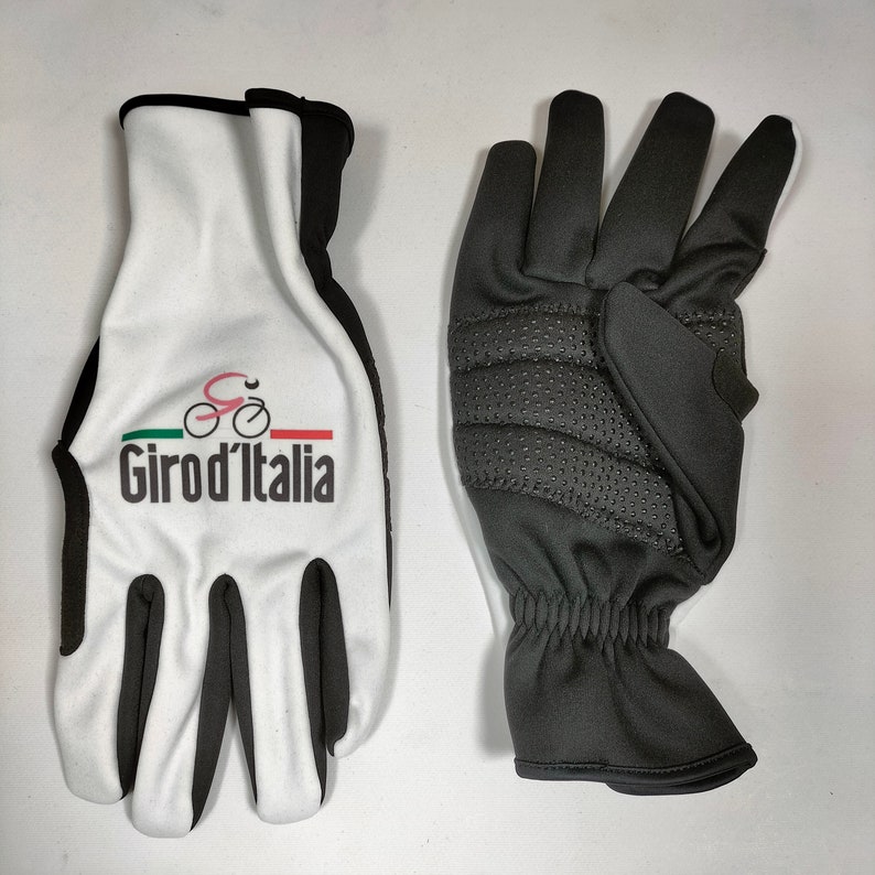 Giro D'Italia Windproof Winter Cycling Gloves 1 Pair White XL image 1