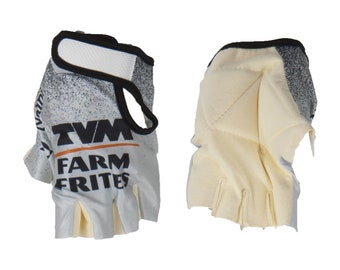 Vintage Cycling Gloves Team TVM FARM FRITES Cycling Gloves Bicycle, Mountain bike, Bike, Racing bike,