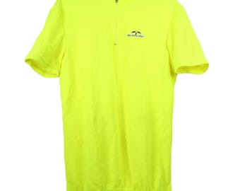 Vintage Retro Cycling Jersey White Cycling Jersey Maillot Trikot S Yellow flou sport