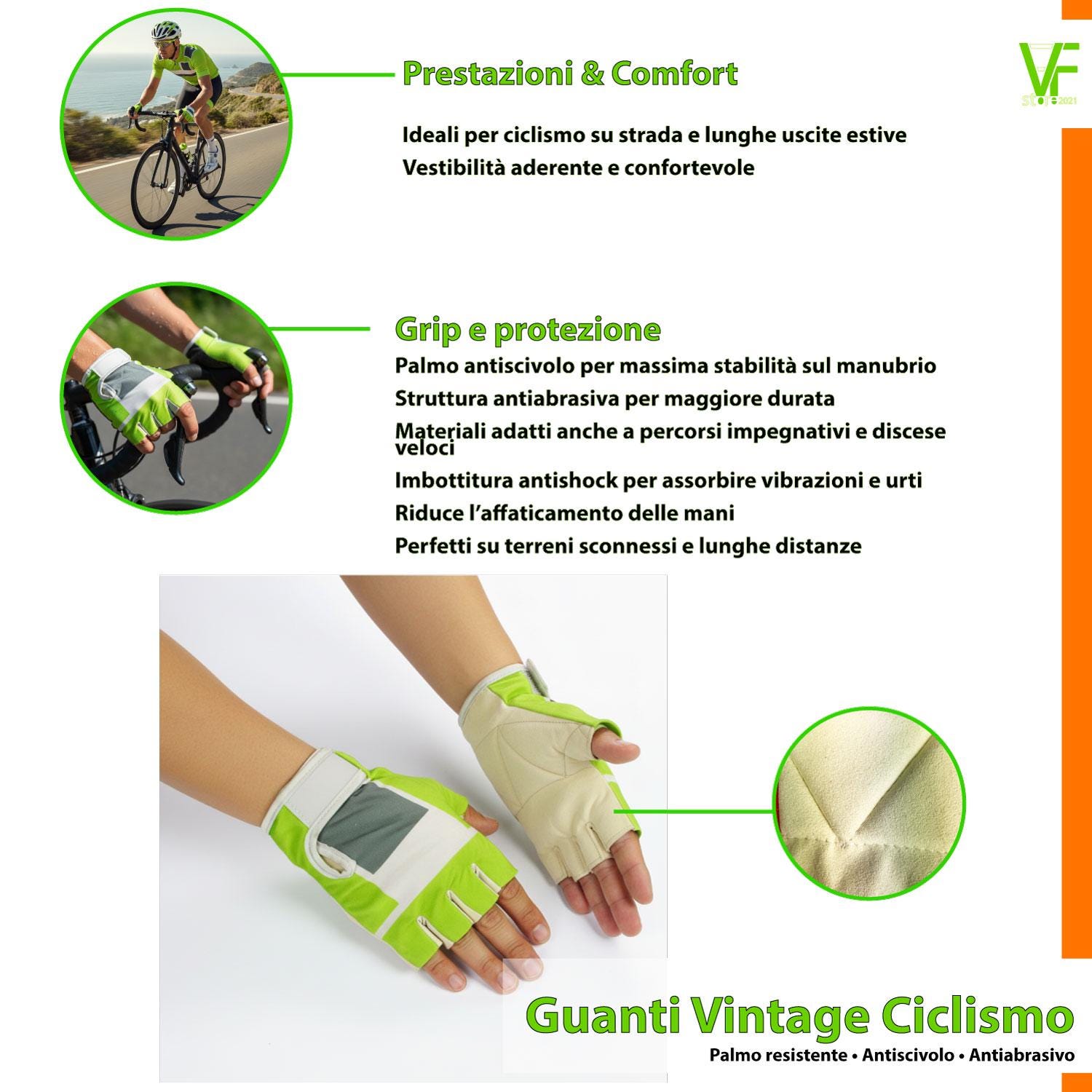 Guanti Senza Dita Bambino Guanti Da Ciclismo MTB A Mezza Dita, Traspiranti, Antiscivolo, Per Guanti Mtb Aderenza