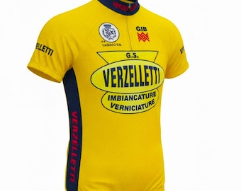 Vintage Retro Cycling Jersey Verzelletti Cycling Jersey Shirt Maillot M L XL