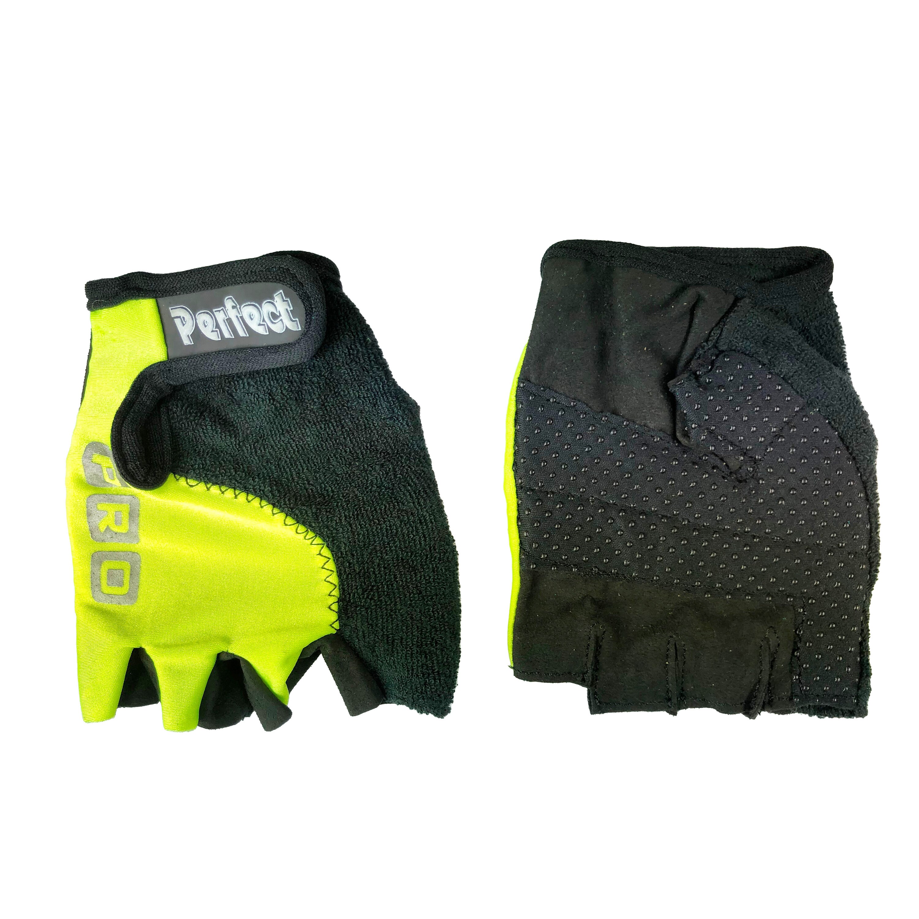 Resistant Cycling Gloves Vintage Fluo Yellow Black Cycling Gloves Sizes Small Professional Bicycle Bike Anti-callus Protection Pro