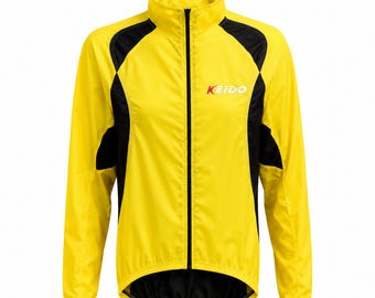 KEIDO XS Y2K Vintage Cycling Jacket | Women's and Boys' Running Windbreaker | Water Repellent | Retro Italian Sportswear