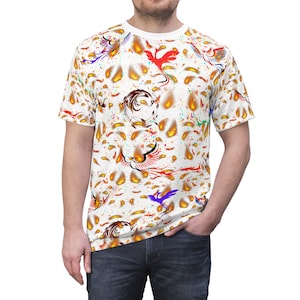 Brilliant Eye-Catching Phoenix &quot;All Over Print&quot; Unisex Cut & Sew T-Shirt