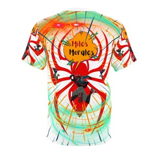 Vibrant And Colorful! "Miles Morales" Unisex Cut & Sew T-Shirt (AOP) image 3