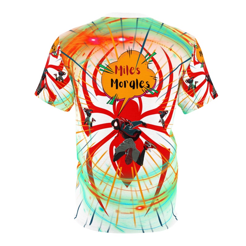 Vibrant And Colorful! "Miles Morales" Unisex Cut & Sew T-Shirt (AOP) image 3