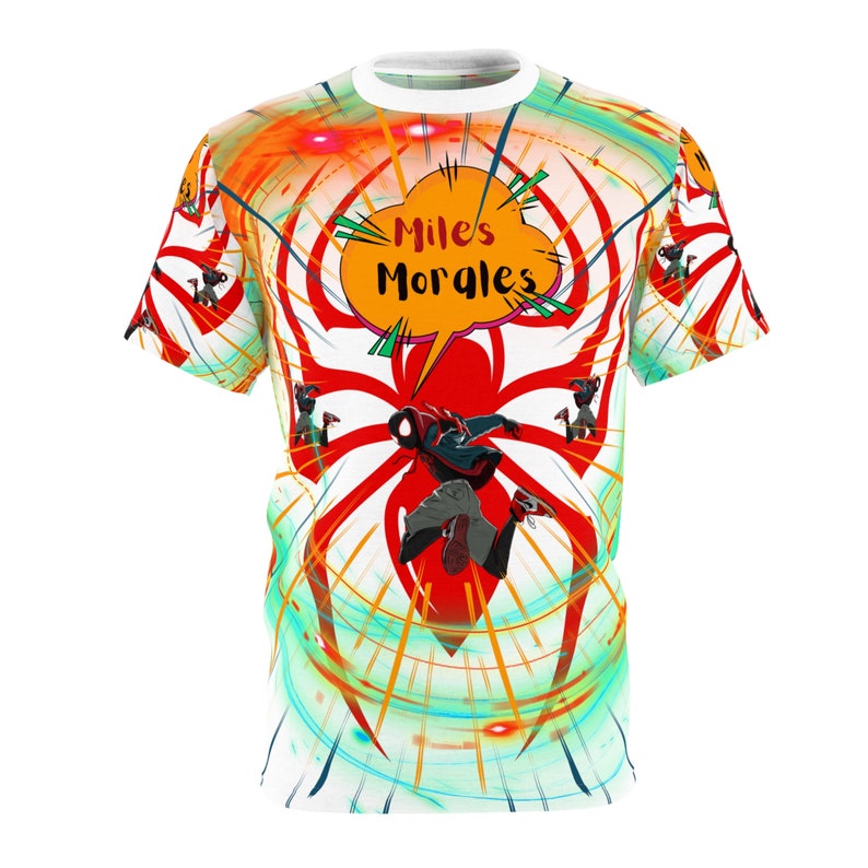 Vibrant And Colorful! "Miles Morales" Unisex Cut & Sew T-Shirt (AOP) image 2