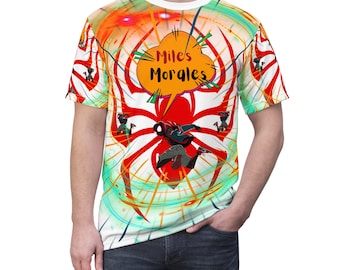 Levendig en kleurrijk! Uniseks knip- en naai-T-shirt Miles Morales (AOP)