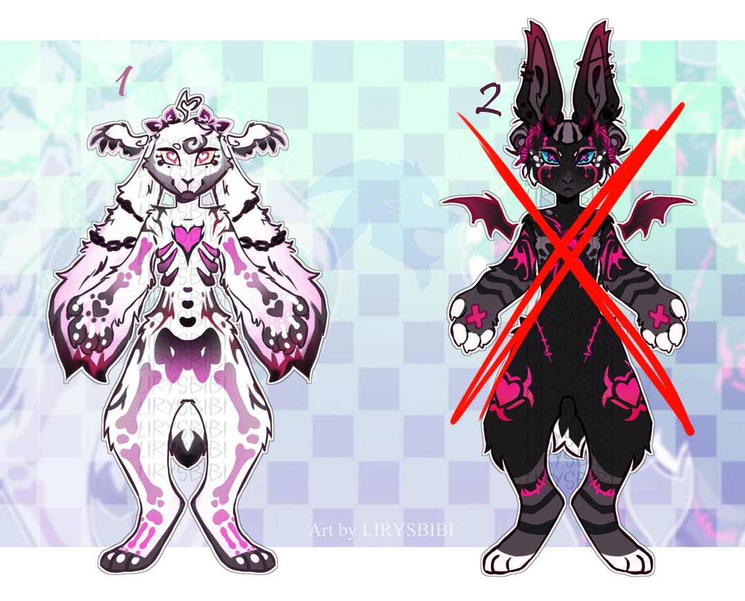 BUNNY Adoptable Furry Adopt Fursona/ Fursuit Refferece Sheet - Etsy
