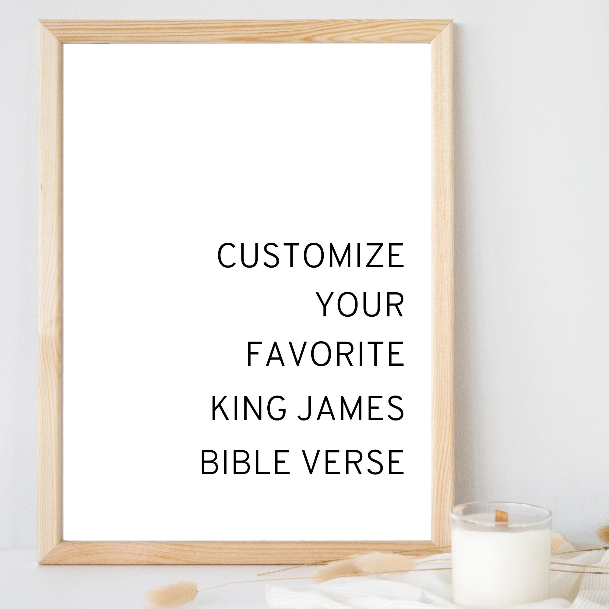 Bundle of Custom KJV Verse Printables, Your Favorite KJV Scripture ...
