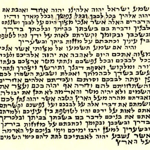 Non-Kosher Mezuzah Parchment, Mezuza Scroll / Hebrew Klaf , 2.5" x 2.7"