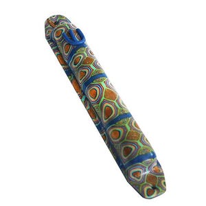 Colorful Fimo Polymer Clay Mezuzah Circles " Sheen " From Israel By Robin