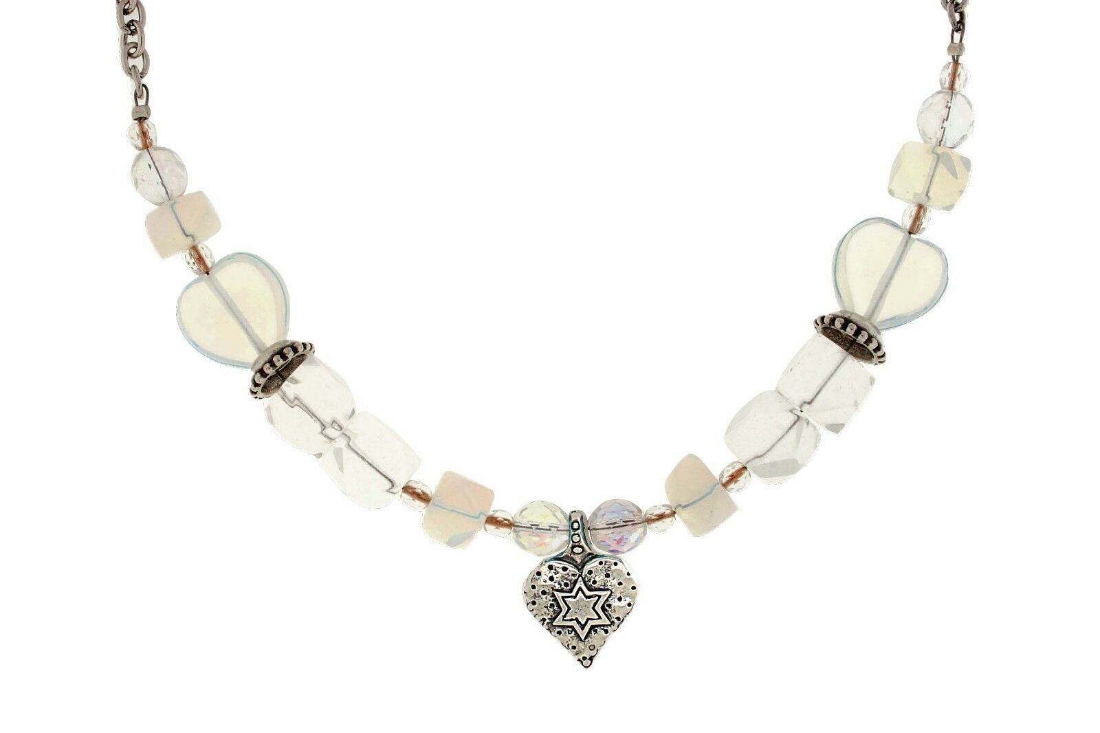 Stunningly stone shop age white necklace