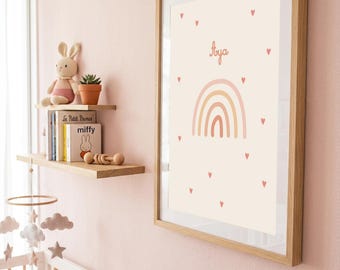 Personalized Boho Children's Poster | Baby Name Poster | Boho Nursery Decor | Personalized Baby Gift