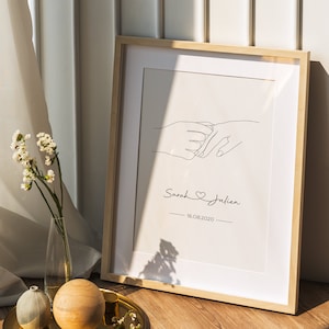 Cartel personalizado, cartel de pareja, regalo de San Valentín, cartel de boda, regalo de boda, regalo personalizado, regalo de aniversario,