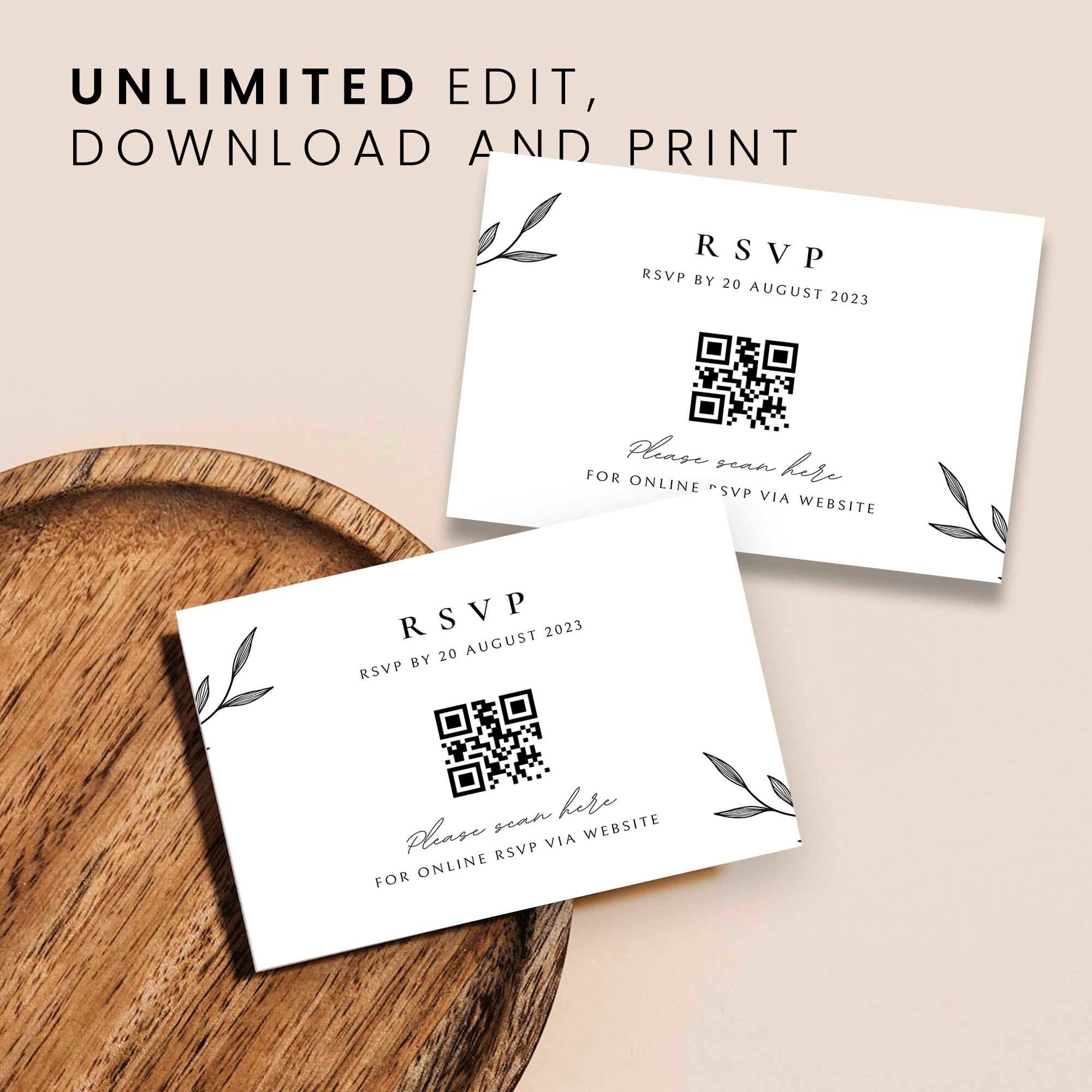 Editable Invitation Template Wedding Invit Printable - Etsy