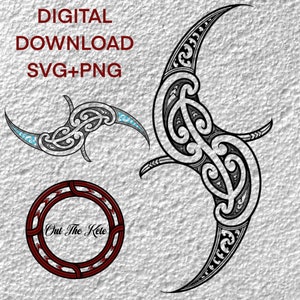 Māori Art, SVG, PNG, digital download, layered bundle, nz