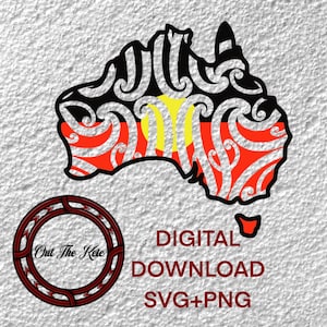 Australia SVG, Australia Art, aboriginal Svg, Maori Svg, Maori Art, Digital Download, Layered Svg Bundle, png, Polynesian, kiwi,